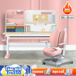 Bộ Bàn Học Thông Minh FANCY ROS 100 Pink