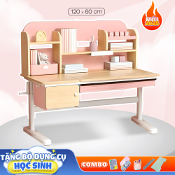 Bộ Bàn Học Thông Minh Chống Cận Chống Gù FANCY JZ Pink
