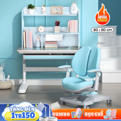 Bộ Bàn Ghế Thông Minh Chống Gù Chống Cận Cho Trẻ BBS Blue