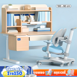 Bộ Bàn Ghế Thông Minh Chống Gù Chống Cận T1 Blue