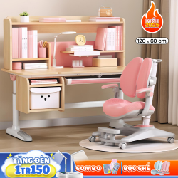 Bộ Bàn Học Thông Minh Chống Cận VANCOVER Pink