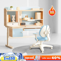 Bộ Bàn Ghế Thông Minh Chống Gù Chống Cận BULL  Blue